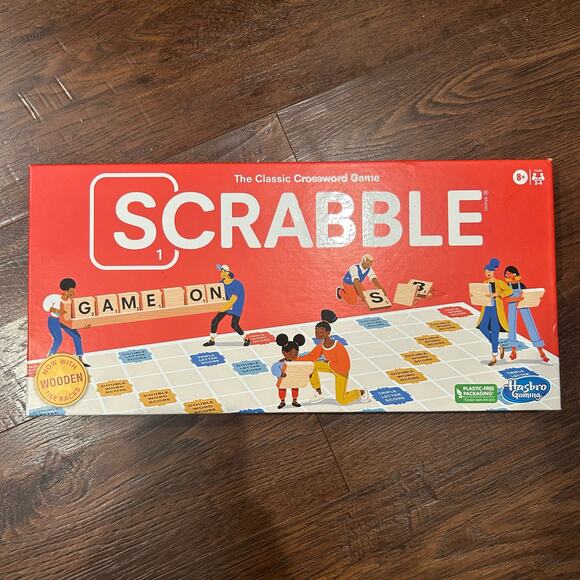 Scrabble Board Game The Classic Crossword Game Word Game for Kids Ages 8 and Up - Picture 1 of 7